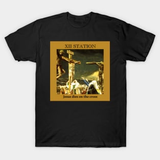 Stations of the Cross -  Via Crucis #12 of 15 T-Shirt